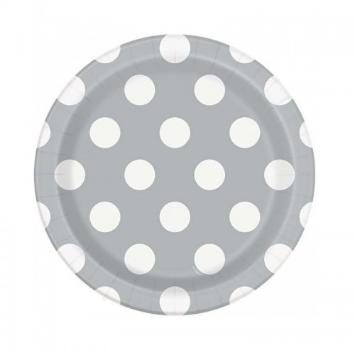 Pratos Prateado Bolas